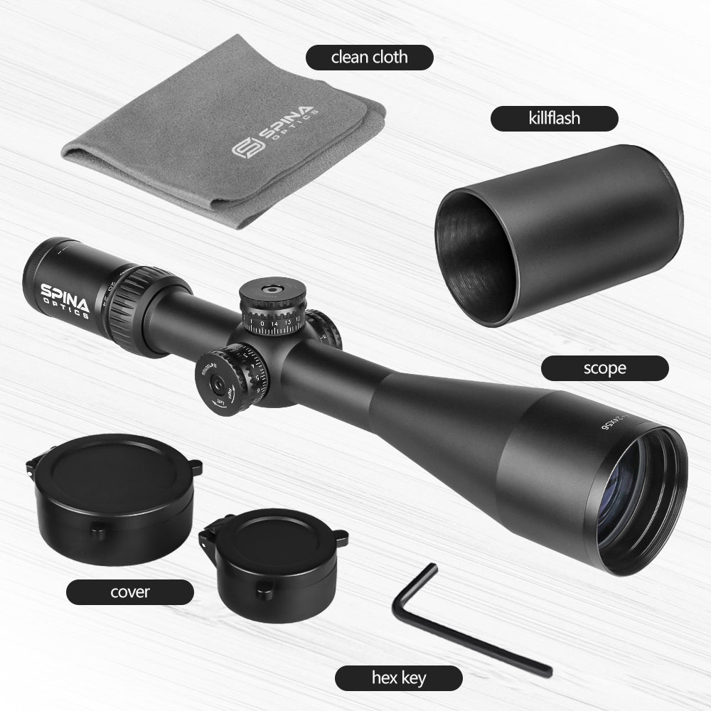 Spina Optics 4-24x56 Kikarsikte + Siktesringar