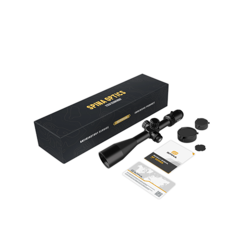 Spina Optics Kikarsikte 5-20x50 FFP + Siktesringar