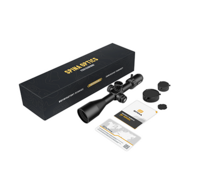 Spina Optics 4-16x50 FFP + Siktesringar