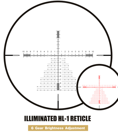 Spina Optics 4-16x50 FFP + Siktesringar
